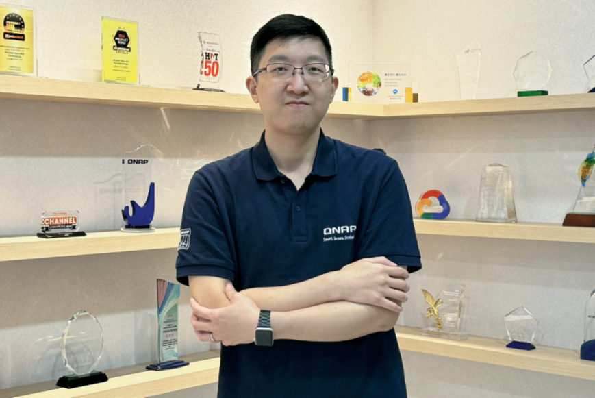 威聯通智慧儲存產品處產品經理林子軒表示，AI導入後企業資料存取頻率與生成速度同步提高，儲存平台必須同時兼顧效能、可復原能力與資料治理需求，才能支撐地端AI與企業資料應用。