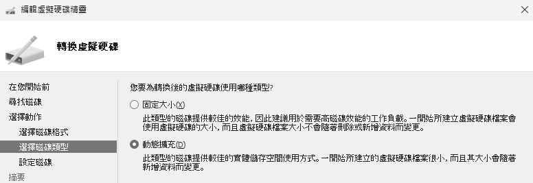 圖7 選擇磁碟類型。