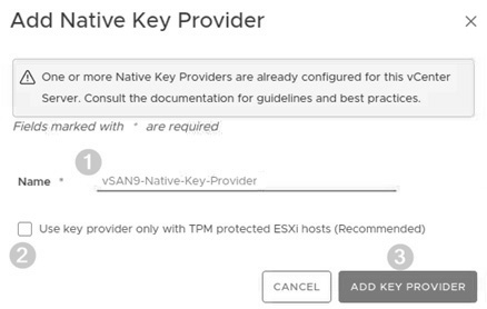 圖8 新增靜態加密機制使用的Native Key Provider。