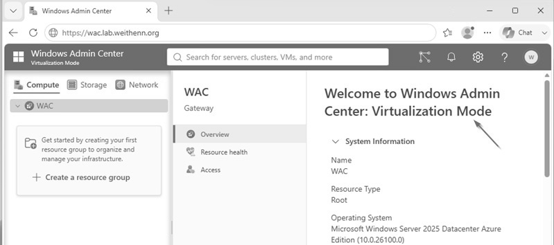 圖7 WAC Virtualization Mode管理介面。
