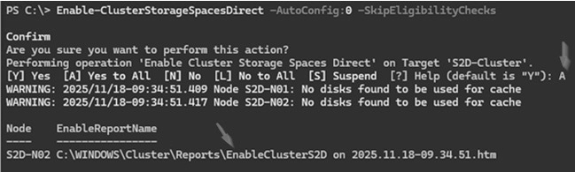 圖17 啟用Storage Spaces Direct超融合技術。